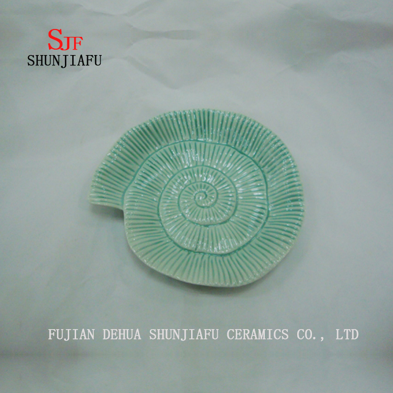 Keramische Fischgerichte Mehrzweckgeschirr Essteller-Ocean-Serie