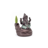 Home Stick Inhaber grün Ganesha Backflow Weihrauchbrenner Elefantengott Emblem Glückverheißend und Erfolg Keramikkegel Räuchergefäß Home Decor