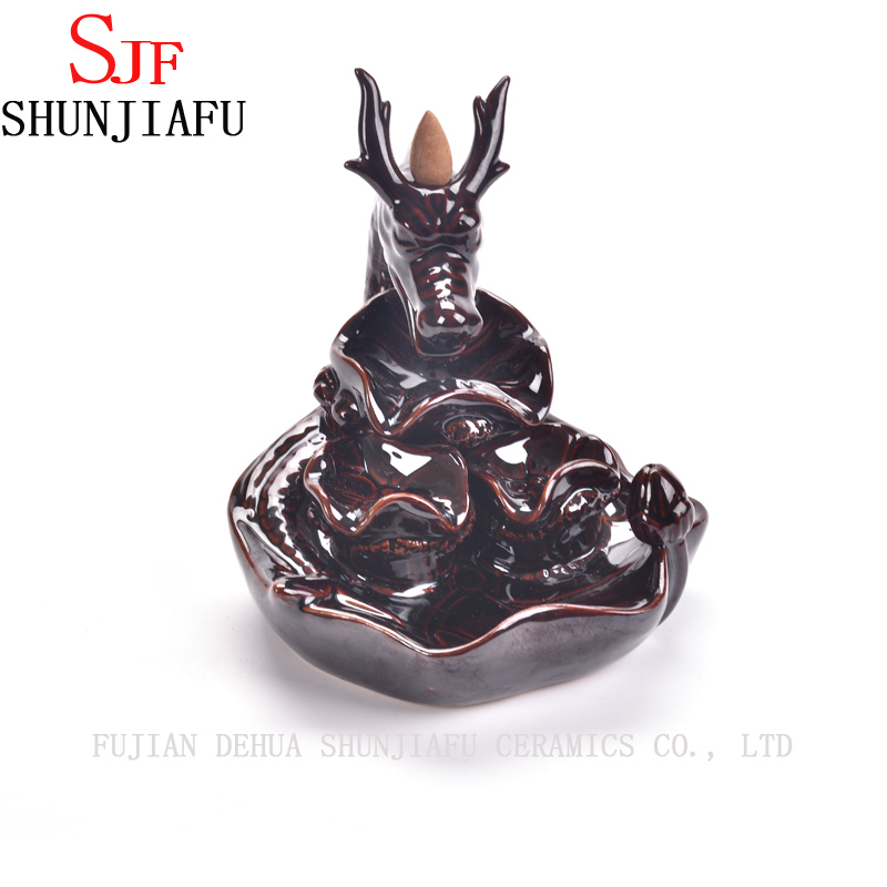 Ceramic Dragon Backflow Weihrauchbrenner