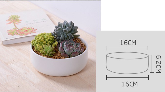 Kleiner runder Keramikblumentopf Name: Quadratischer Keramiktopf