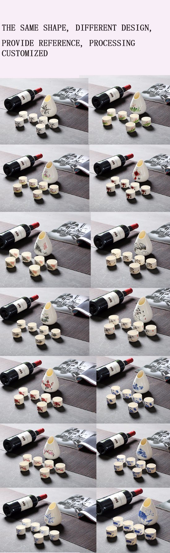 Bone China Cup / Keramikwein; Tasse mit Druck.