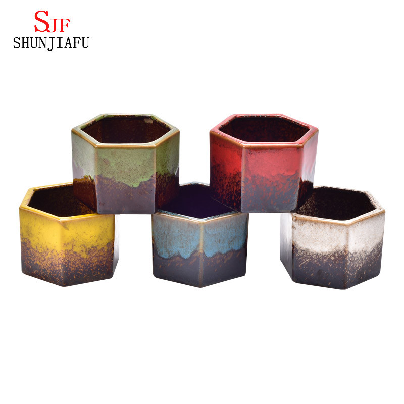 Geschenke & Dekor Keramik Blumentopf Steingut Pflanzgef&auml;&szlig;