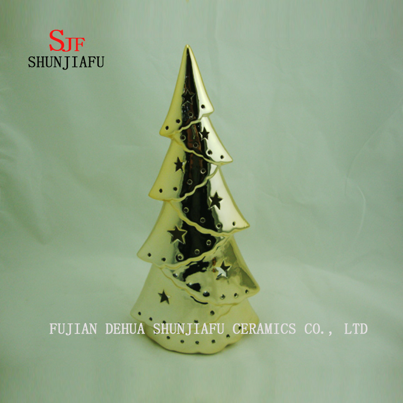 Galvanisierter Weihnachtskeramikbaum