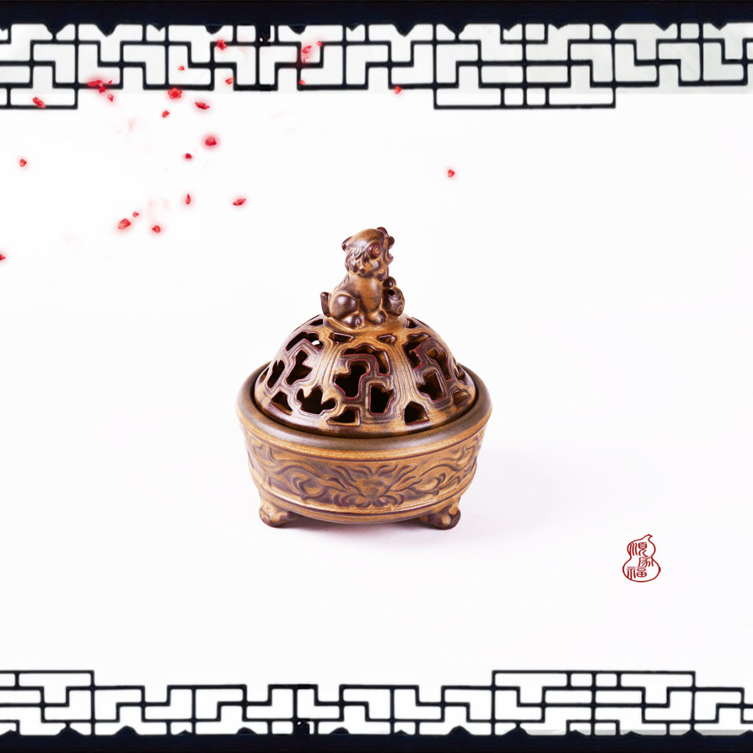 ein Single Lion Weihrauchbrenner R&auml;uchergef&auml;&szlig; im klassischen Stil