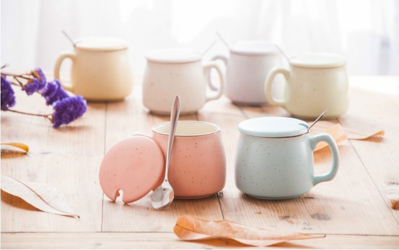 Keramik Fr&uuml;hst&uuml;ckstasse Keramik Tasse f&uuml;r Milch, Kaffee Porzellan Tasse