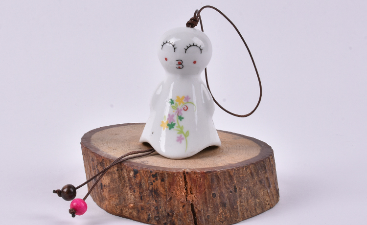 Sch&ouml;ne japanische Sunny Dolls Garden Chimes Keramik Windglocken (Stil kann variieren)