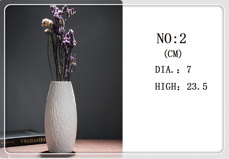 Gro&szlig;handel Fabrikpreis Verschiedene elegante wei&szlig;e Keramik Porzellan Blumenvase