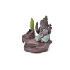 Home Stick Inhaber grün Ganesha Backflow Weihrauchbrenner Elefantengott Emblem Glückverheißend und Erfolg Keramikkegel Räuchergefäß Home Decor