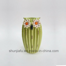 Keramikdekoration Green Cactus Type Vase