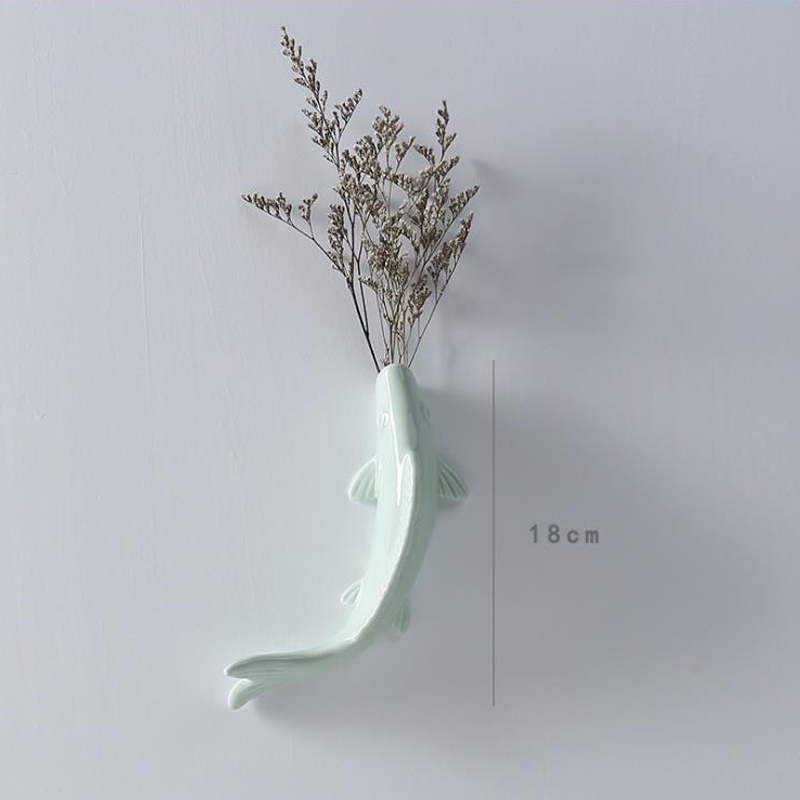 Europ&auml;ische einfache Art Hai Design Keramik h&auml;ngende Vase