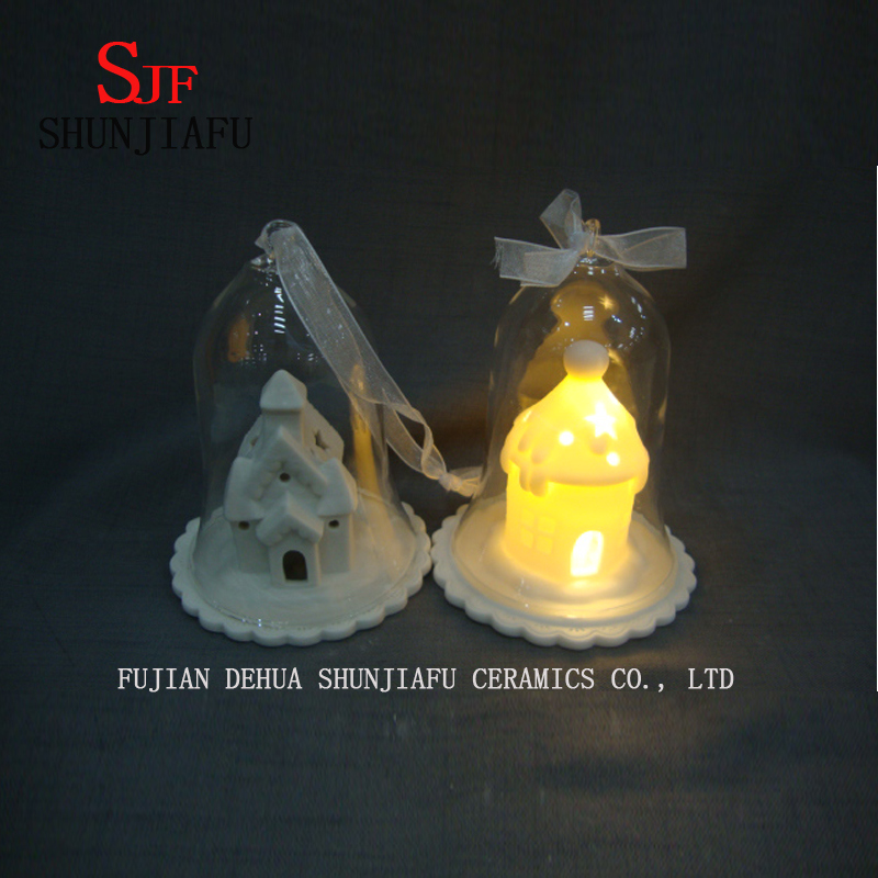 World Christmas Apothecary Inspirierte Glaskuppel-Ornamentabdeckung - Keramik