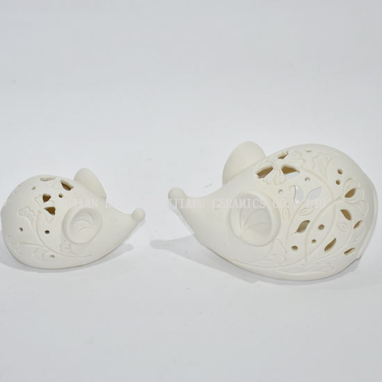 Mausform Keramik Design Teelicht Sturm Laterne - Kerzenhalter / Weihnachtsgeschenk