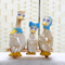 Familien Originalität Plump Keramik glasierte Entenfiguren (blau)