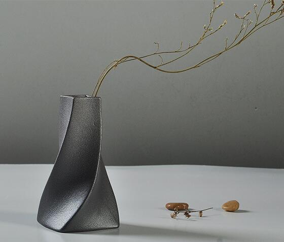 Keramik Black Vase Haushaltsschmuck Einrichtungsgegenst&auml;nde