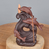 Meerestier Statue Produkte Keramik Delfine Rückfluss Weihrauchbrenner