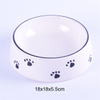 Lola Exclusive Verwenden Sie weiße Keramik Pet Feeder Ceramic Dog Bowl