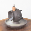 Kegel Weihrauch Wasserfall Backflow Weihrauch Brenner handgefertigte Keramik -Censer -Weihrauchhalter