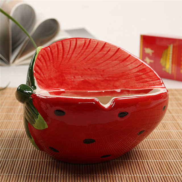 Aschenbecher im Keramik-Wassermelonen-Stil
