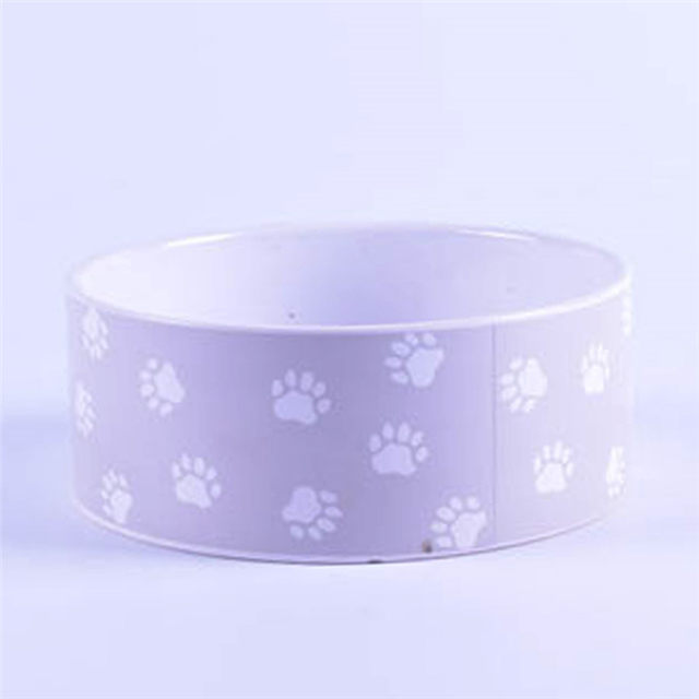 Einfacher Kreis Keramik Pet Feeder Keramik Hundenapf