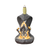 Skulpturen im Ganesha und Schlangenstil Ganesha Stil Design Keramik Wasserfall Backflow Weihrauchbrenner