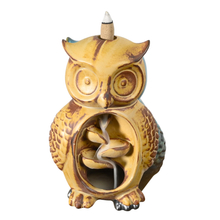 Brown Owl Statue Style Design Weihrauchkegel Keramik Backflow Weihrauchbrenner