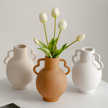 Desktop -Dekoration Porzellan Vase -Behälter für Blumenanordnung Keramikvase