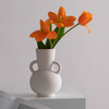 Moderne minimalistische Keramikvase - Skandinavische Blumenvase für Wohnzimmer
