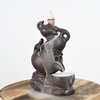 Keramik Drei Teekannen zusammen gestapelt Stil Design Weihrauchkegel Wasserfall Backflow Little Buddha Skulptur Keramik Backflow Weihrauch Brenner