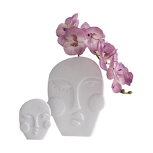 Design mehrerer Mimik aus weißer Keramik Vase Home Dekoration, Porzellanblütevase