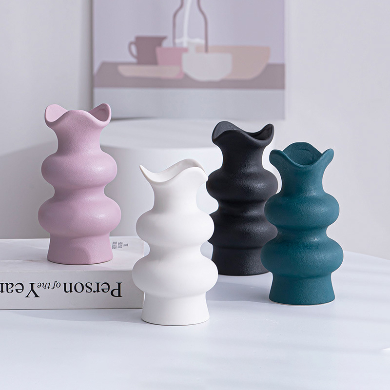 Desktop -Dekorationsbehälter für Blumenanordnung Keramikporzellanvase