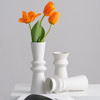 Handgefertigte Porzellanvase moderne minimalistische weiße Keramikvase