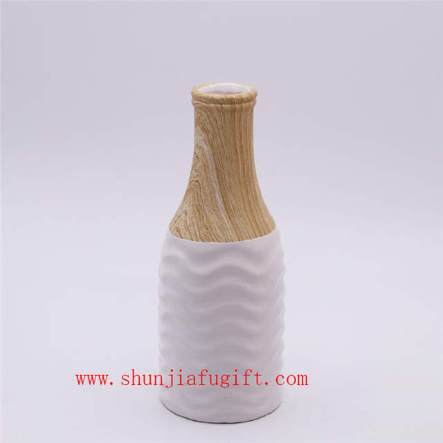 Hauptdekoration Mode Vase Holzmaserung Keramik Vase