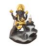 Räucherstäbchen im Wasserfall-Rückfluss-Stil aus Goldkeramik im Ganesha-Stil