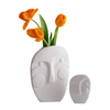 Design mehrerer Mimik aus weißer Keramik Vase Home Dekoration, Porzellanblütevase