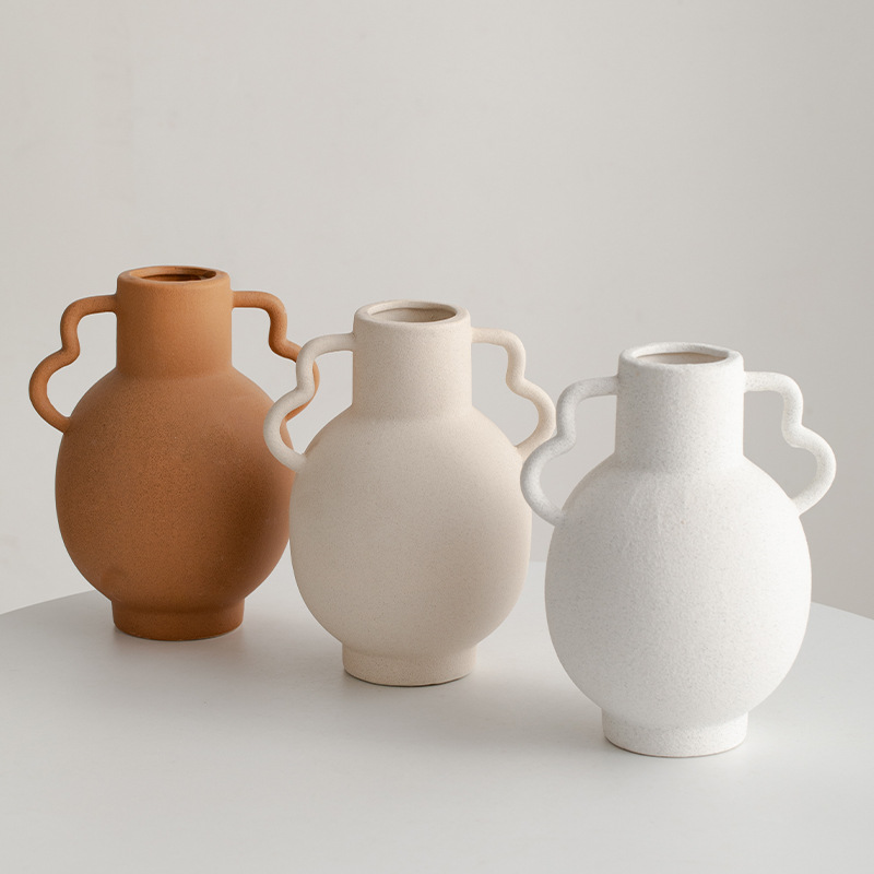 Desktop -Dekoration Porzellan Vase -Behälter für Blumenanordnung Keramikvase