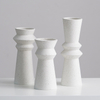 Handgefertigte Porzellanvase moderne minimalistische weiße Keramikvase