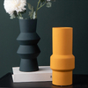Weiße Keramikvase Desktop Dekoration für Wohnkulturblumenvase