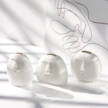 Porzellanvase ohne Glasur Wasser Desktop -Ornament Keramikvase