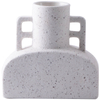 Kreativität und Innovationsstil Design Porzellan Vase Home Desktop -Dekorationen weiße Sandkörnchen fühlen Keramikvase