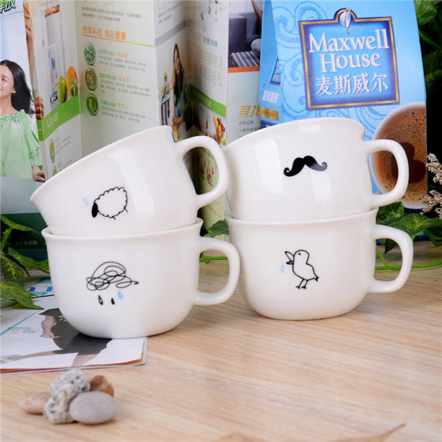 Weiße Keramik Tasse Dessert Keramik Eisschalen Keramik Eis Tasse
