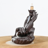 Keramik-Buddha-Hand-Design-Rückfluss-Räucherkegel-Brenner