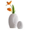 Design mehrerer Mimik aus weißer Keramik Vase Home Dekoration, Porzellanblütevase