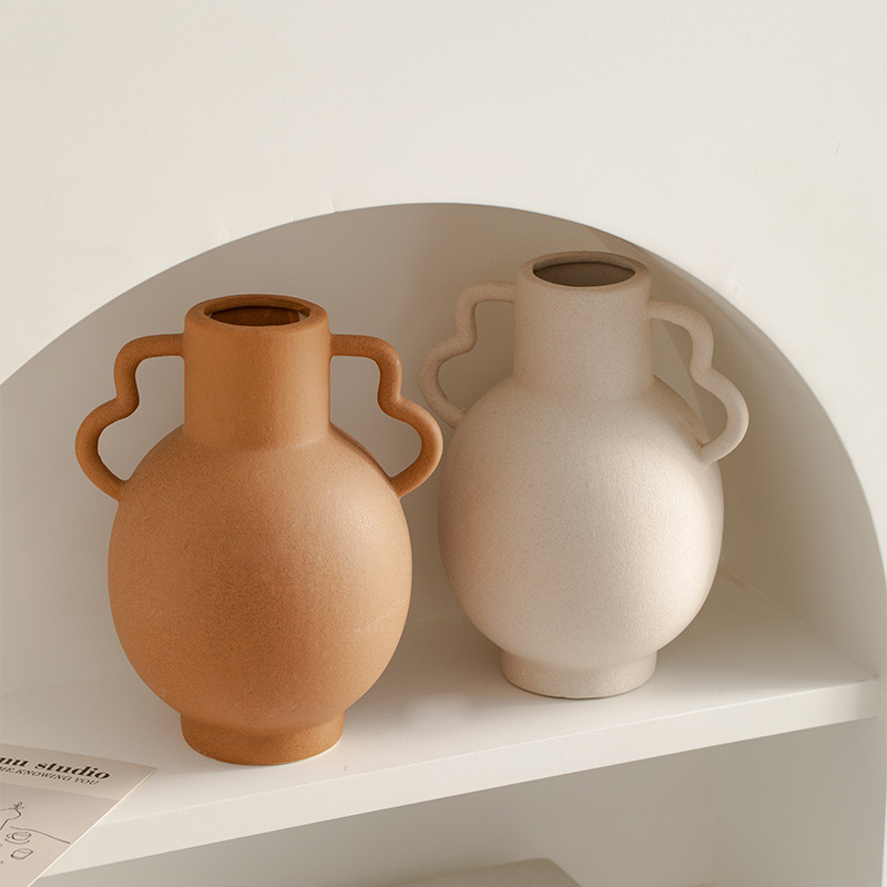 Desktop -Dekoration Porzellan Vase -Behälter für Blumenanordnung Keramikvase
