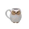 Niedliches 3D-Eulen-Keramik-Kaffeetassen-Set, originelles Geschenk, Tier-Teetassen, 3er-Set in verschiedenen Farben