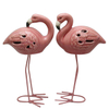 Keramik Pink High Foot Flamingo LED Lampe Dekoration