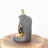 Skulpturen im Ganesha und Schlangenstil Ganesha Stil Design Keramik Wasserfall Backflow Weihrauchbrenner