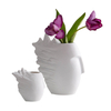 Design mehrerer Mimik aus weißer Keramik Vase Home Dekoration, Porzellanblütevase