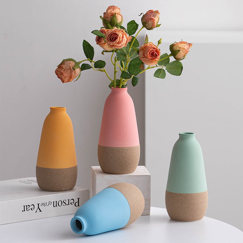 Hochzeitskernstück Vasen moderne minimalistische Keramikvase - Skandinavische Blumenvase für Wohnzimmer