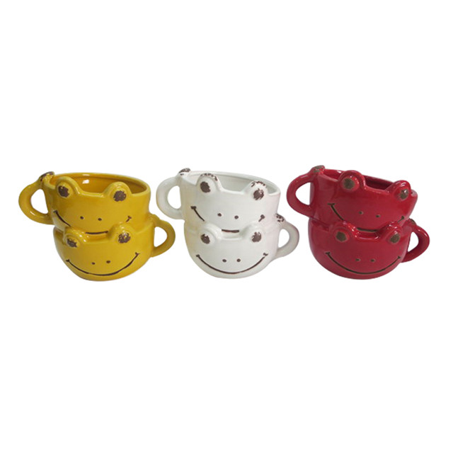 Keramik Owl Cup Design Blumentopf