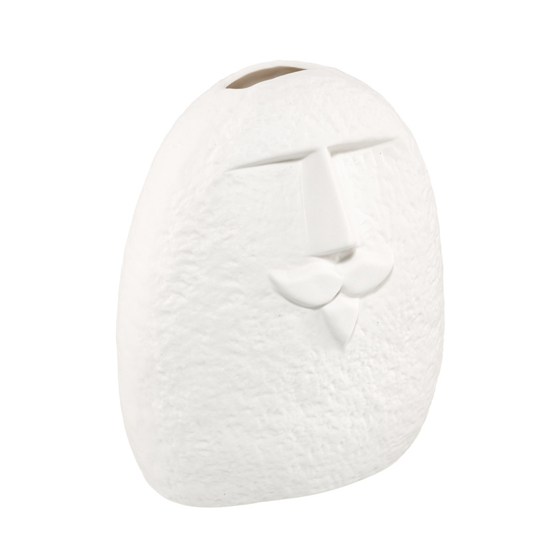 Porzellanvase ohne Glasur Wasser Desktop -Ornament Keramikvase
